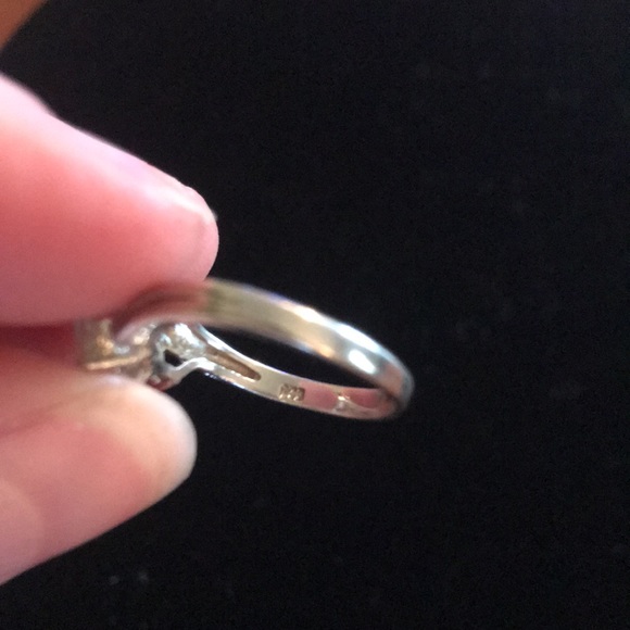 Vintage Wedding Band Set Engagement Silver 925 - Picture 6 of 10